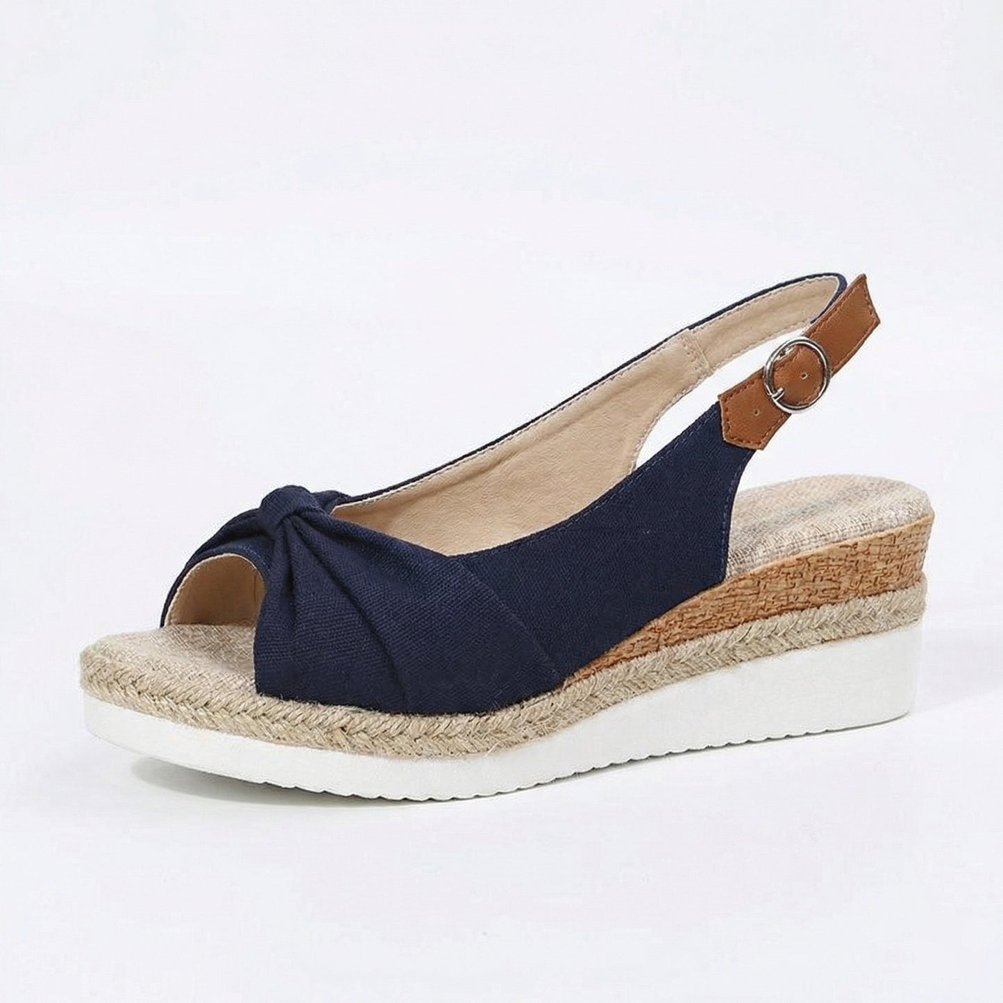 Women's Orthopedic Pointed-Toe Platform Sandals – Stylish Buckle Comfort Shoes