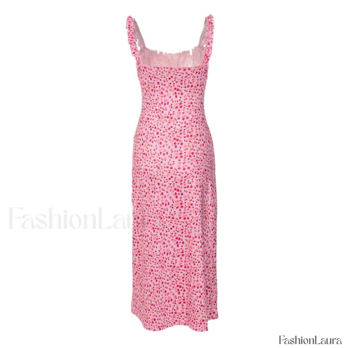 Bohemian Flower Print Ruched Detail Sleeveless Midi Sundress - Red