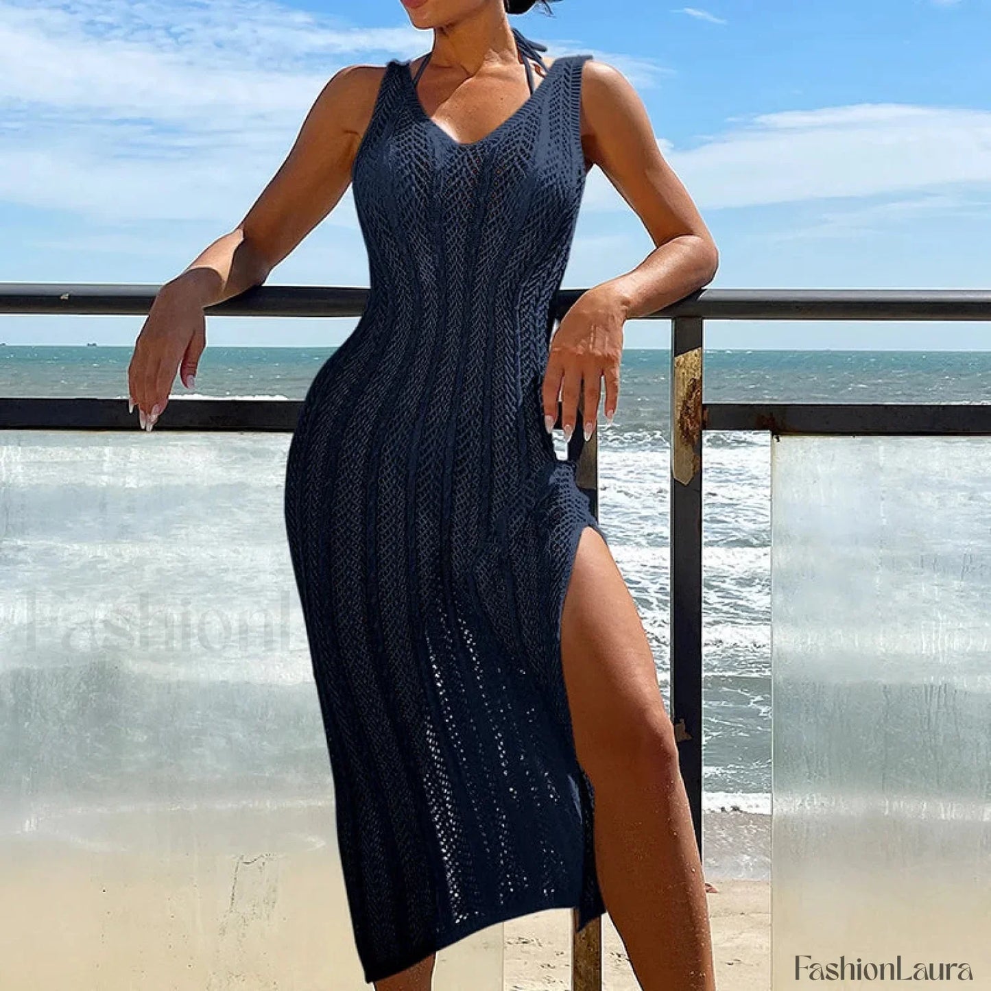 Bohemian Slim Long Beach Cover Up