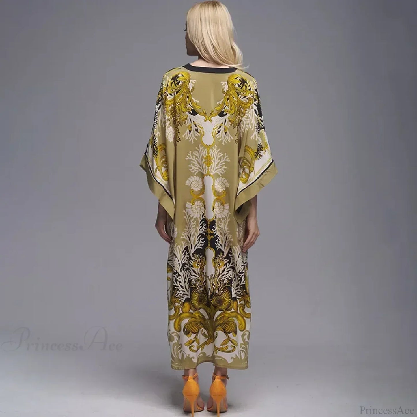 Boho Floral Print Beach Cover Up