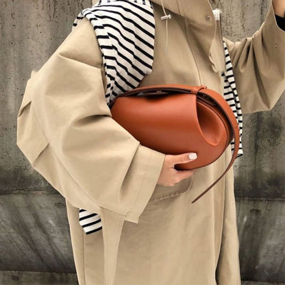 | Sculptural Round Shoulder Bag, Top Handle