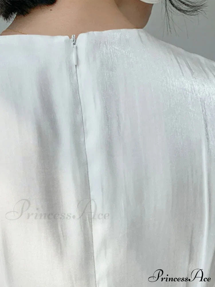 Button Embellished Long Trendy Sleeve Midi Dress