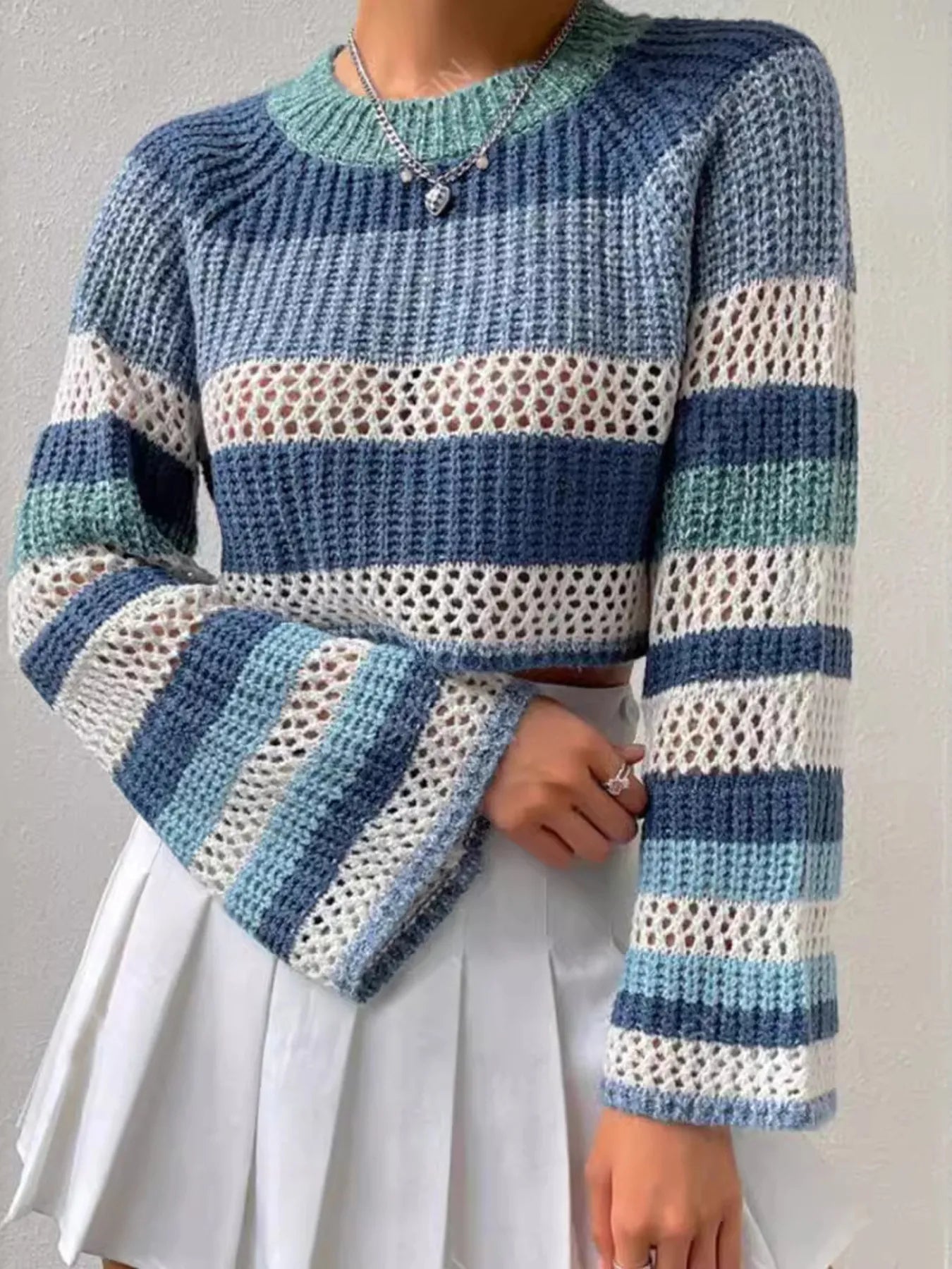 Caribbean Cropped Sweater