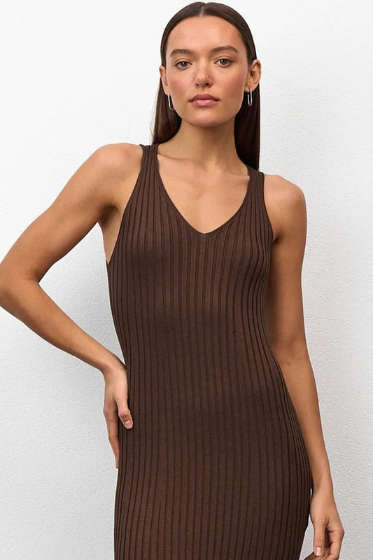 Slim Fit Knit Cami Sweater Dress