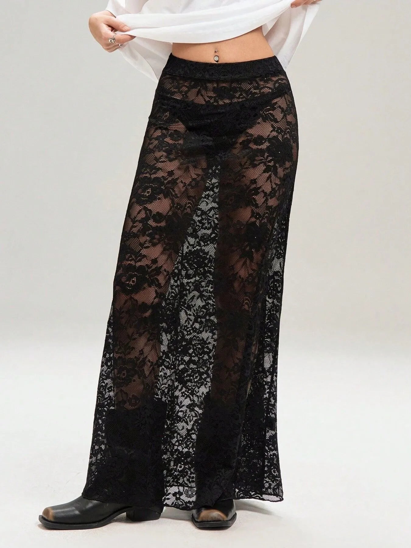 Courtney Lace Maxi Skirt