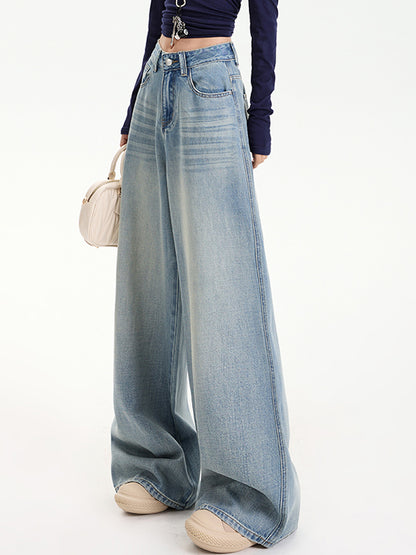 Tencel Loose Wide Leg Boyfriend Jeans