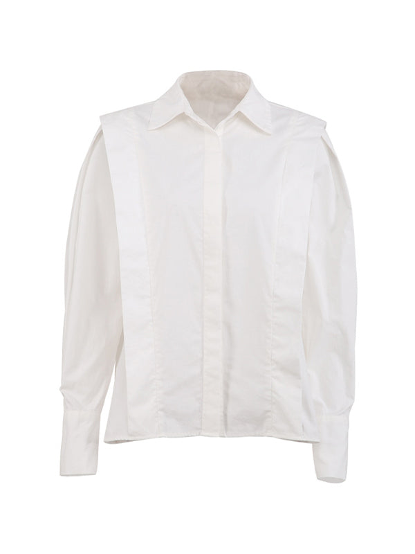 Solid Loose Long Sleeves Shirts