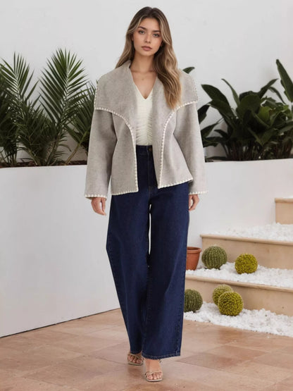Grey Stitched Jacket