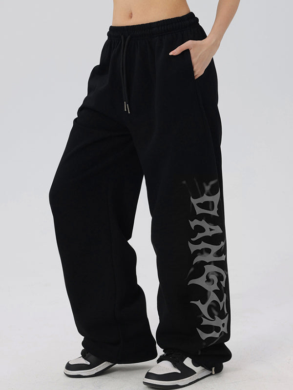 Vintage Hiphop Alphabet Graphic Baggy Sweatpants