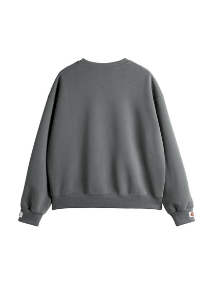Solid Color Sleeve Embellished Oversized Hoodie