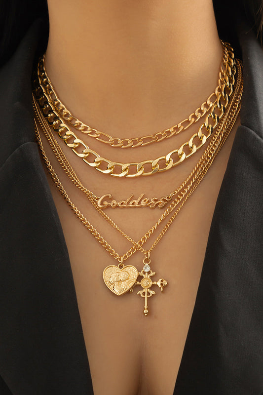 Goddess Layered  Necklace Set