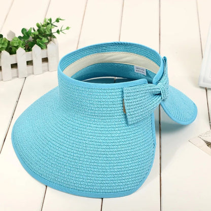 The Soleil — Foldable Straw Visor Hat