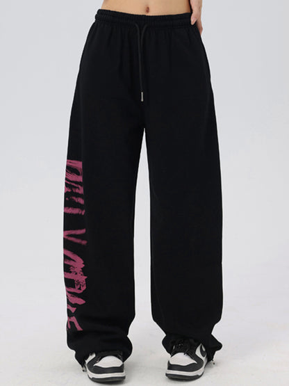 Street Lettering Printed Sweatpants