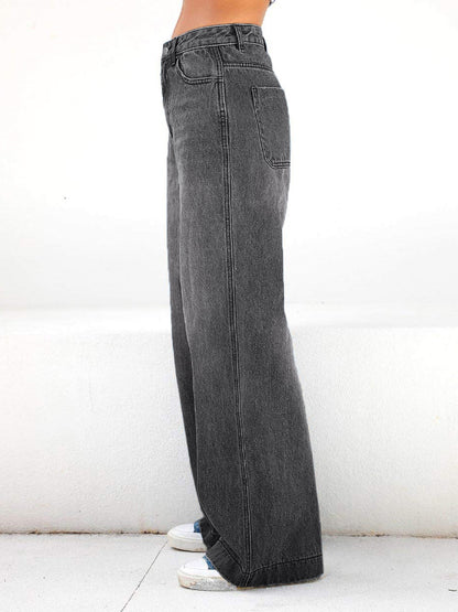 Washed Vintage Blue Versatile Boyfriend Jeans
