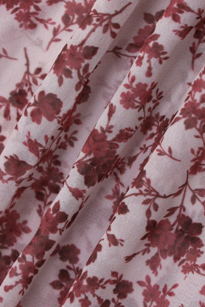 Ditsy Floral Halter Tie Back Open Back Maxi Dress