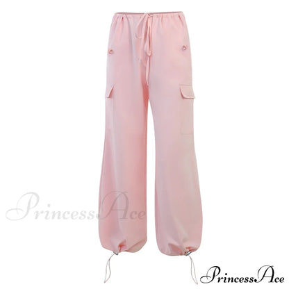 Cargo Pants Straight Wide Leg Loose Casual Trousers