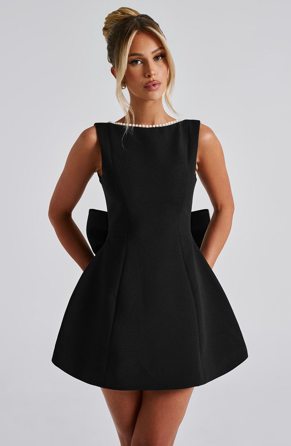 Eleanor Bow Mini Dress