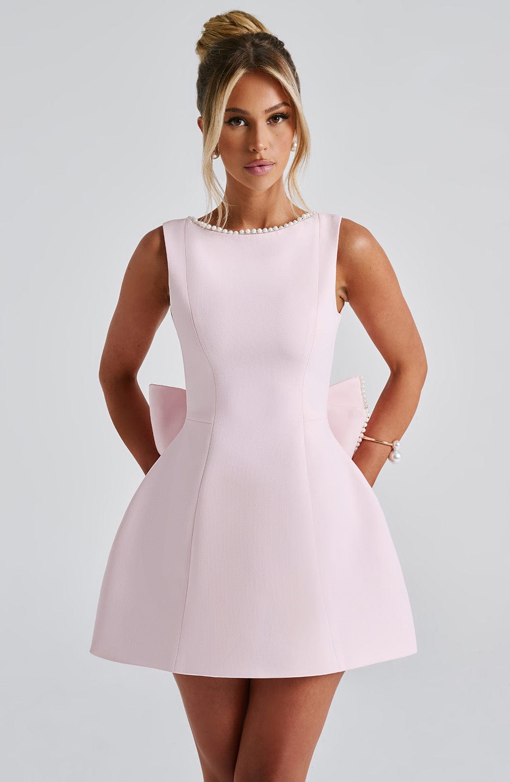 Eleanor Bow Mini Dress