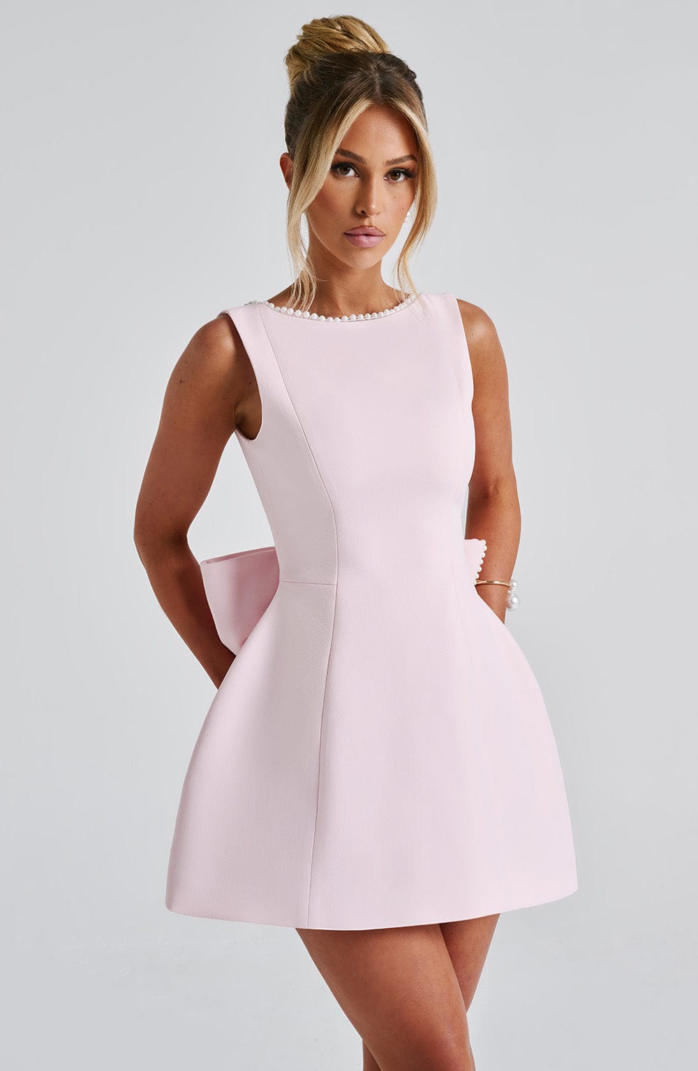 Eleanor Bow Mini Dress