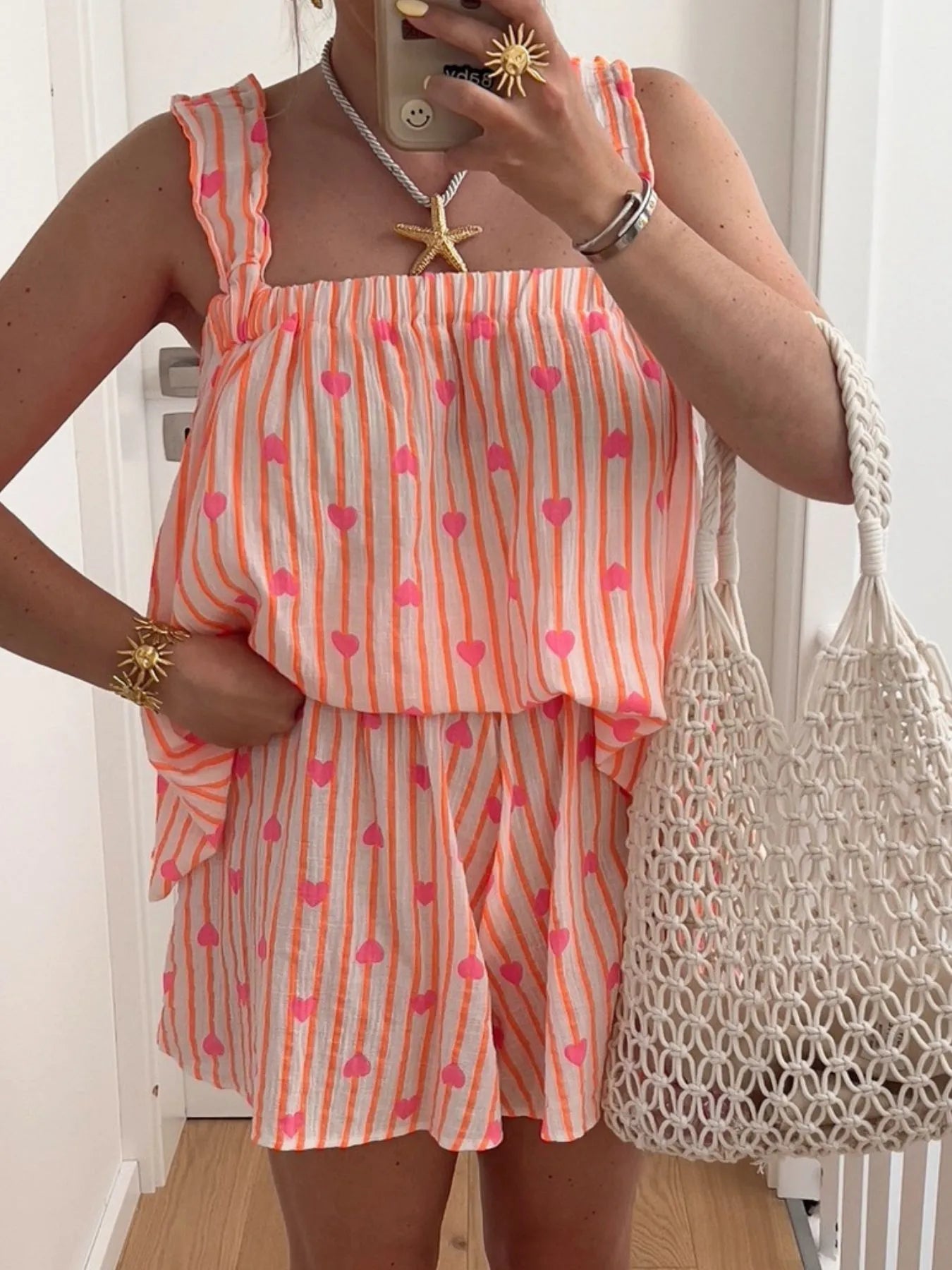 Heart Cami Set