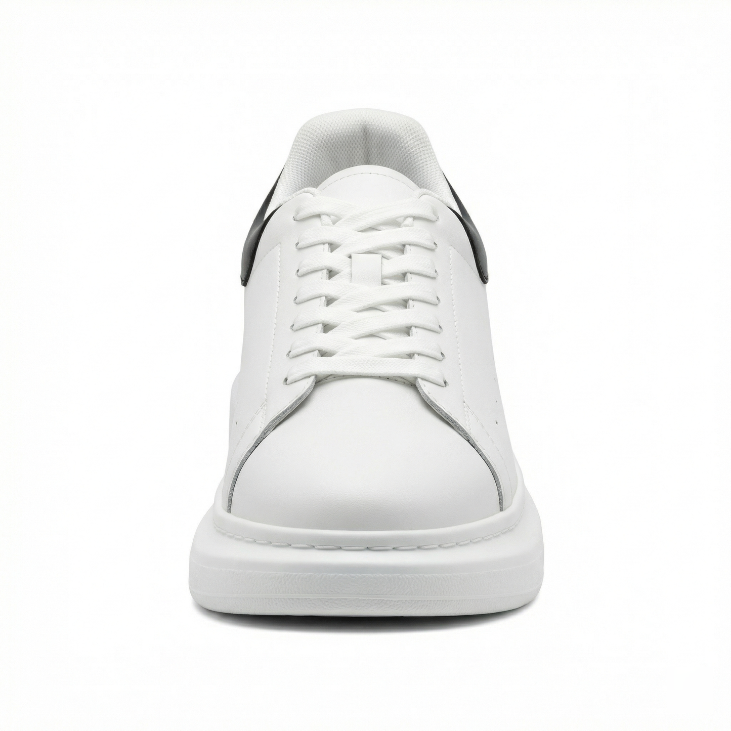 Women's White Textile Lace-Up Sneakers – Orthopedic Casual Comfort Trainers