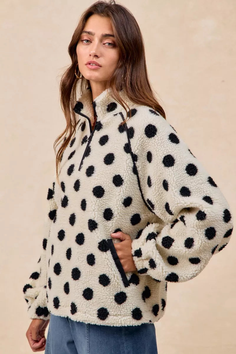 BiBi Polka Dot Sherpa