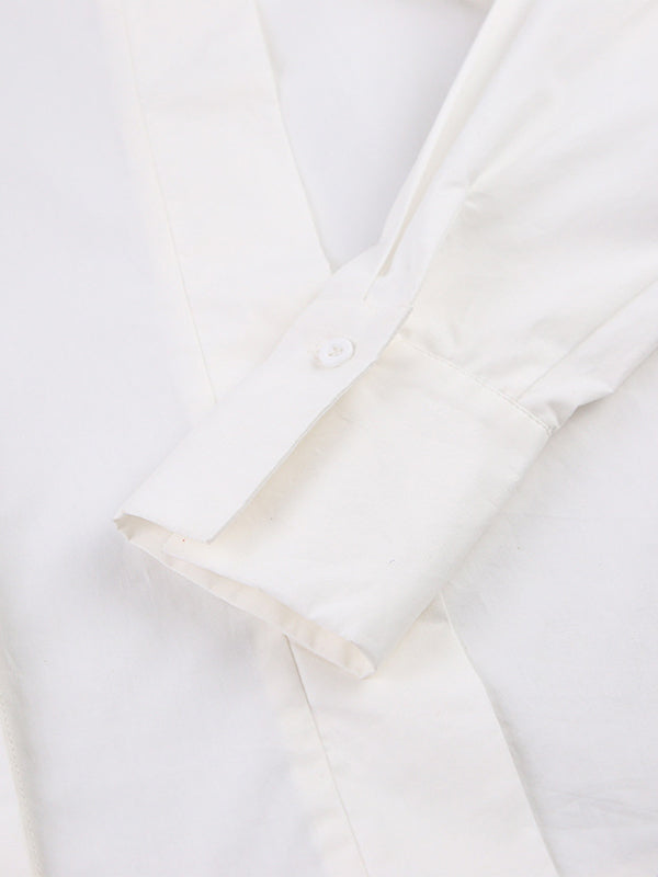 Solid Loose Long Sleeves Shirts