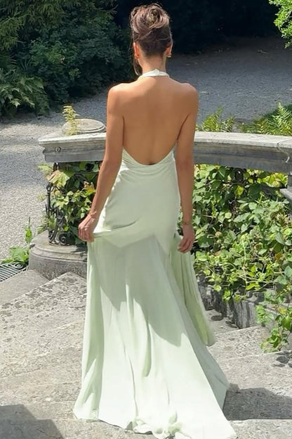 Sexy Deep V Neck Tulle Patchwork Slim Maxi Dress