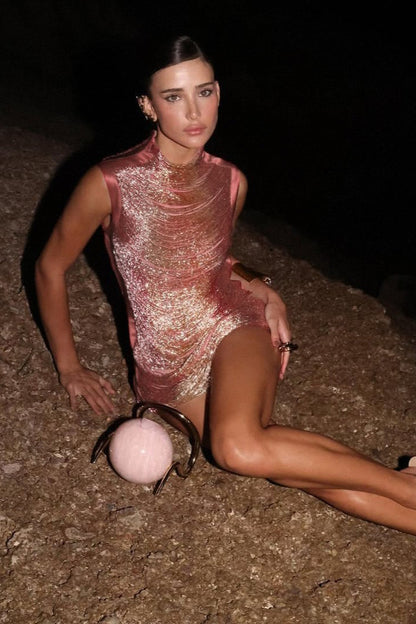 Pink Bandage High-Quality Party Party Dress
