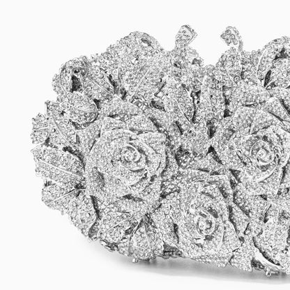Cecilia Rose Silver Clutch Bag