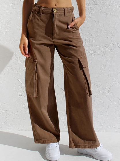 Straight-leg Denim Jeans