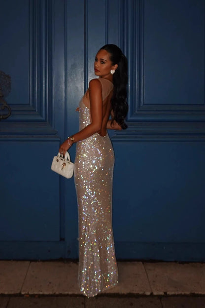 | Sequin Bodycon Maxi Dress
