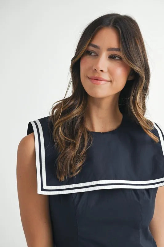 Sailor Collar Mini Dress