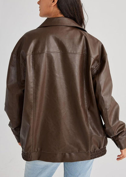 Women's Leather Jacket â_?Locomotive-InspiRed Style