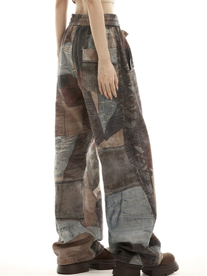 High Street Distressed Straight Leg Boyfriend Jeans