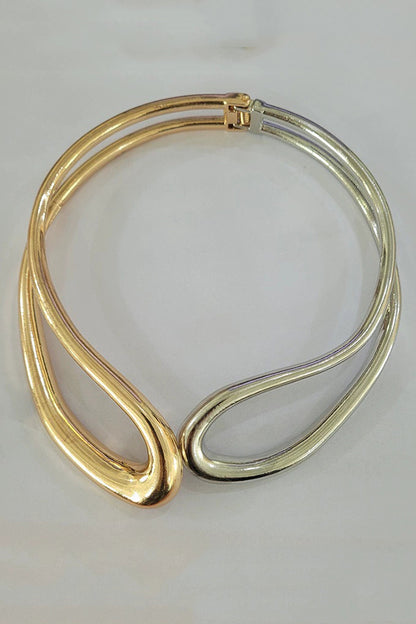 Fashion Alloy Twisted Double Layer Jewelry