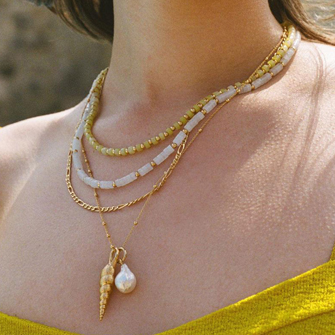 Charming Yellow Contrast Color Crystal Stone Choker Necklace