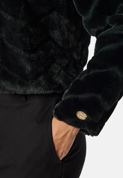 Cropped Faux Fur Jacket | Soft Texture | Elegant Evening Layer