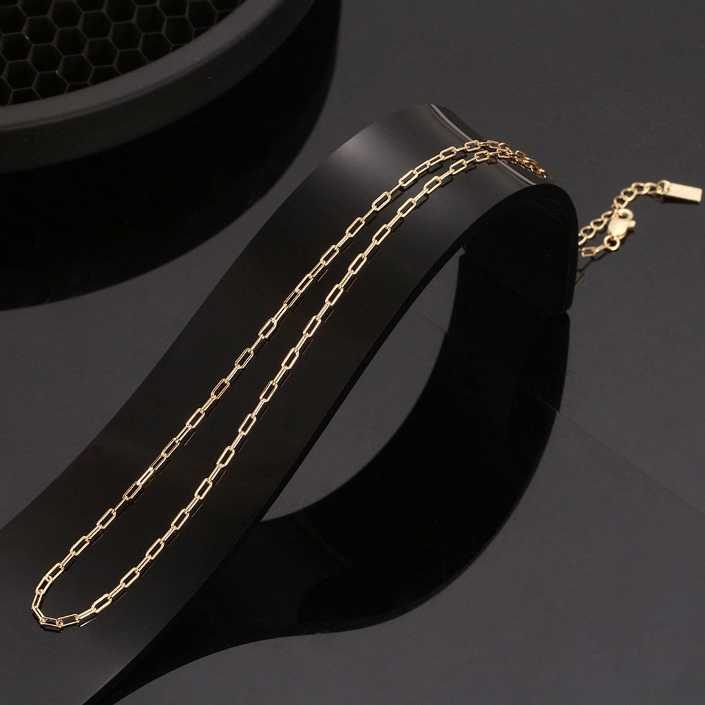 Sterling Silver Polished 4MM Link Chain Necklace