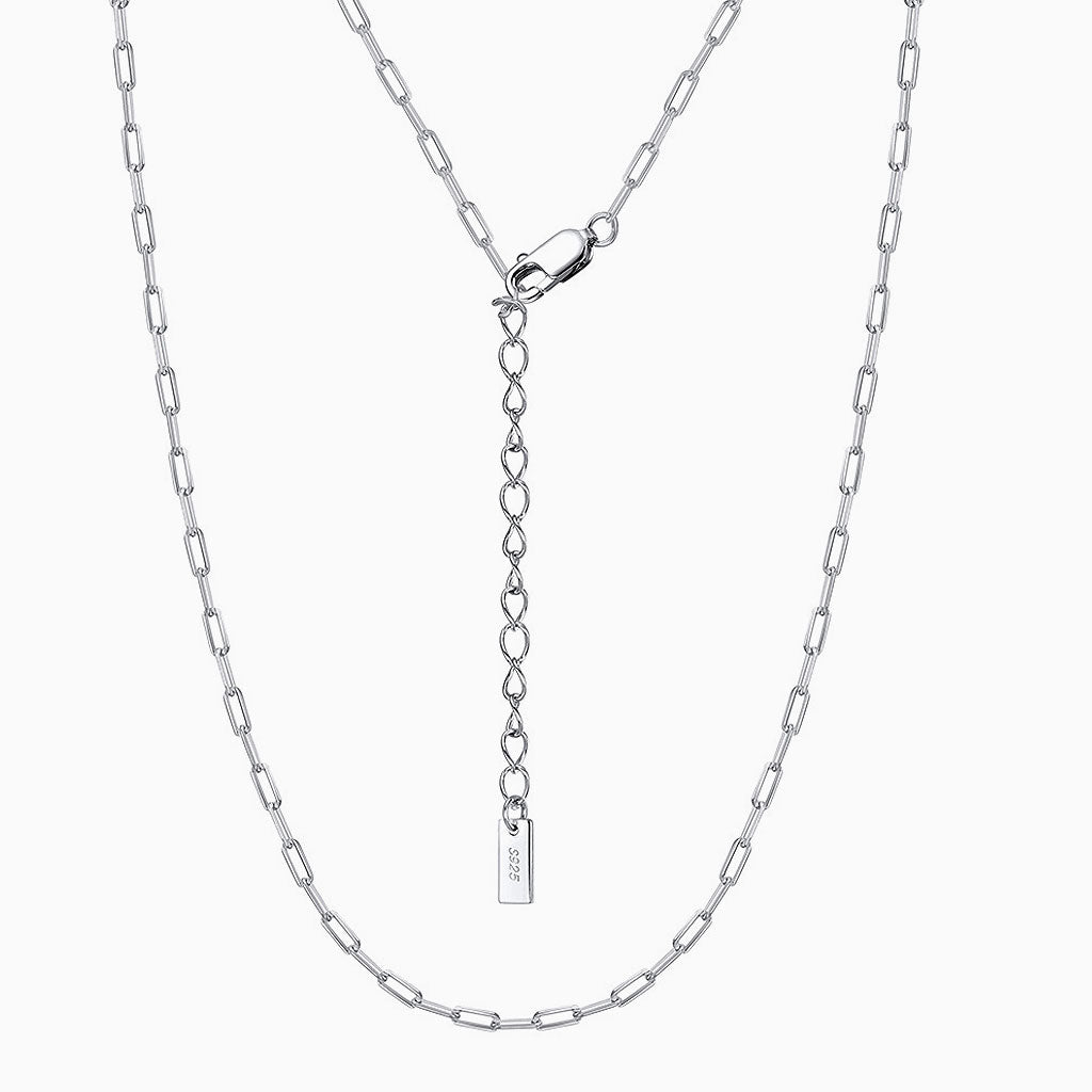 Sterling Silver Polished 4MM Link Chain Necklace