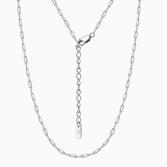 Sterling Silver Polished 4MM Link Chain Necklace