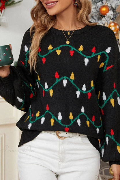 Light Sweet Loose Pullover Knit Sweater