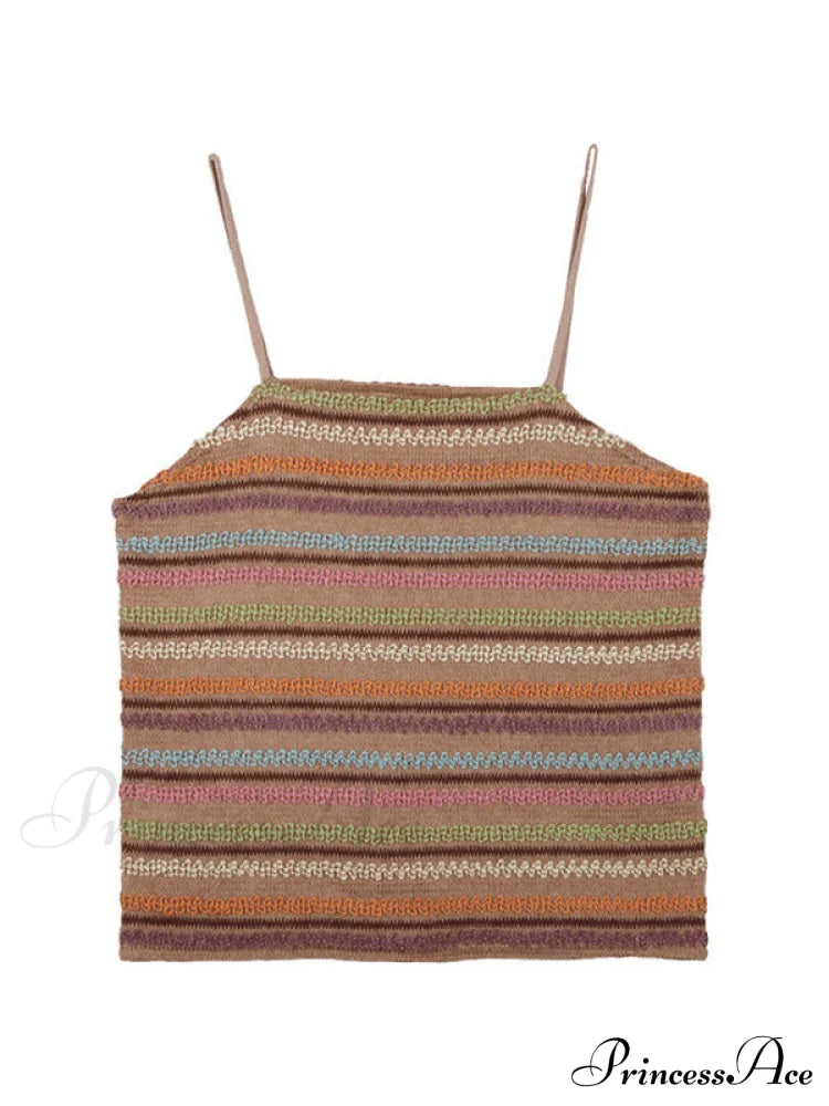 Color Block Graceful Striped Knit Sweater