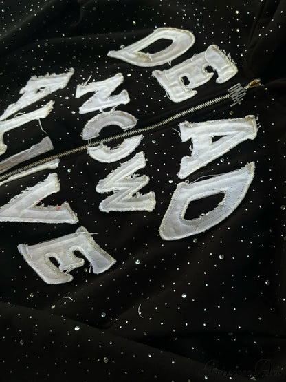 Comfortable Graphic Zip Up Hoodie