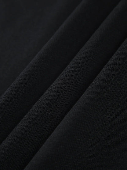 Contrast Trim Cutout Long Sweater Dress