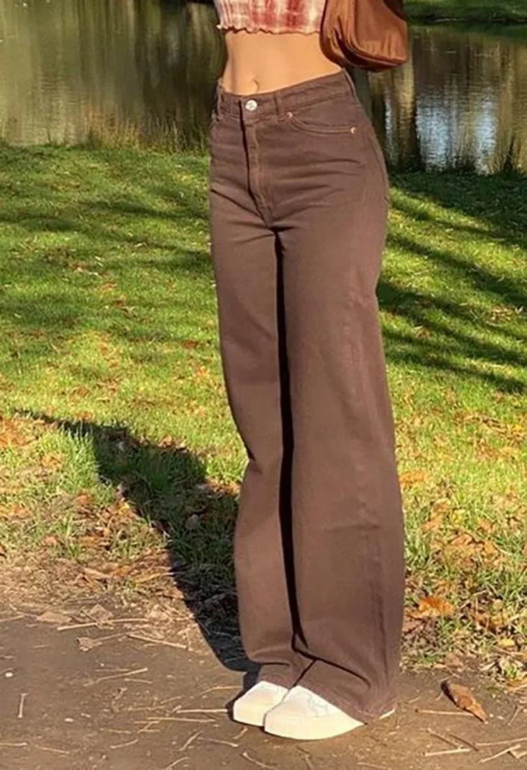 Corduroy Straight Leg Pants