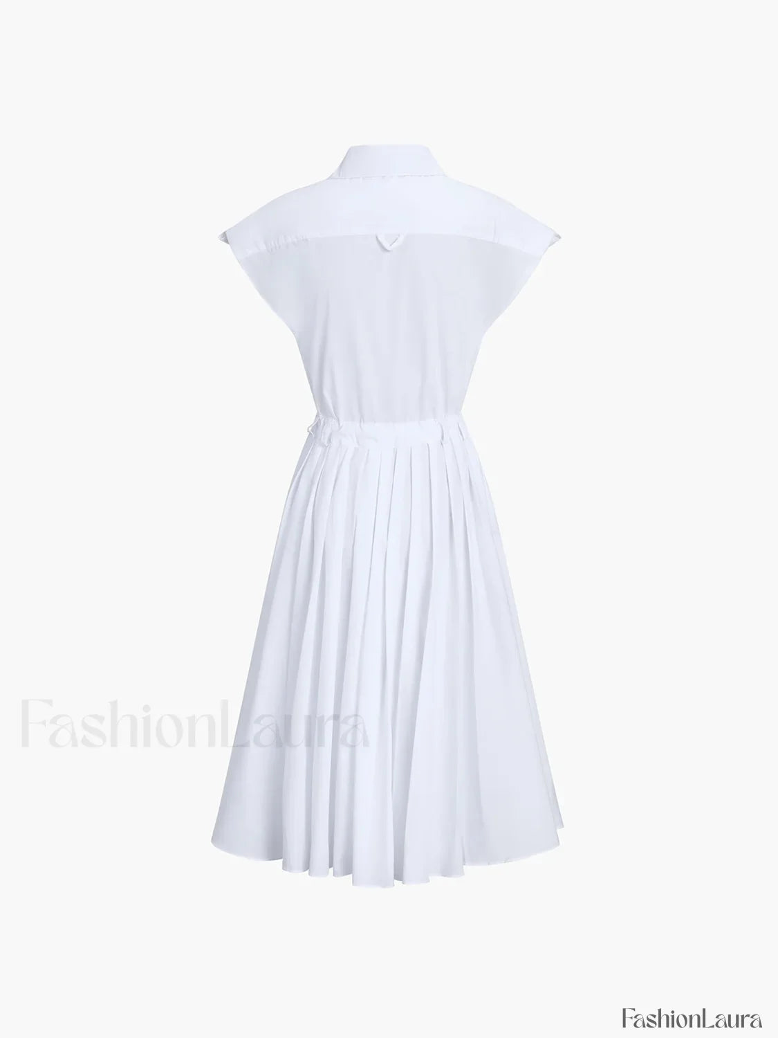 Cotton Blends Sleeveless Trendy Split Midi Dress