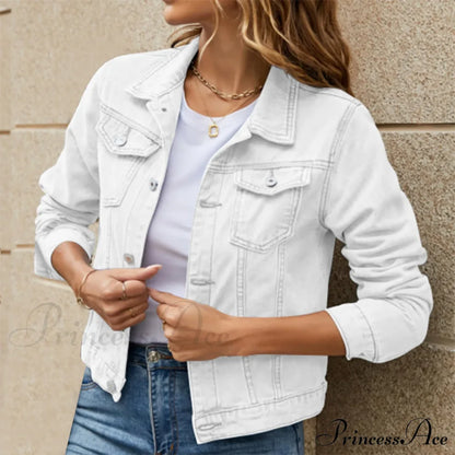 Cotton Denim Spring Autumn Cardigan Punk Gothic Bomber Windbreaker Hollow Out Jacket