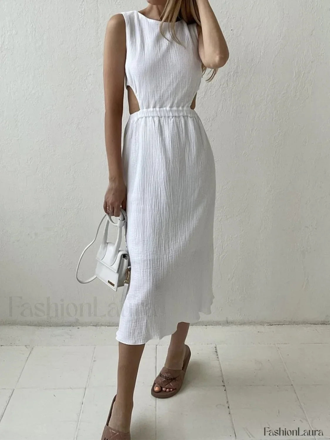 Cotton Holiday Cut Trendy Out Long Dress
