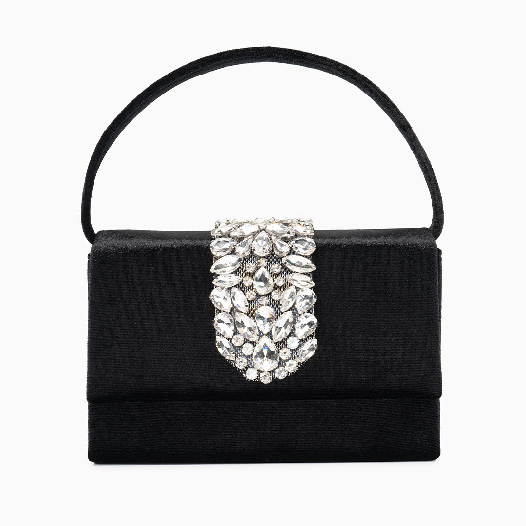 Crystal Encrusted Diamond Handbag